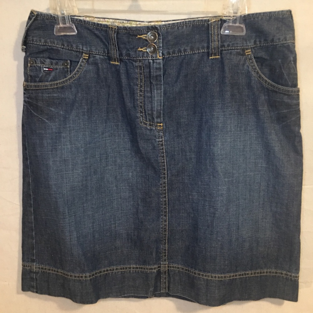 Tommy Hilfiger Blue Jean Skirt Size 6 EUC